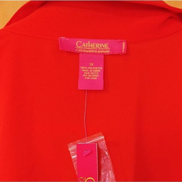 Catherine Catherine Malandrino Boyfriend Blouse 1X - Picture 5 of 6